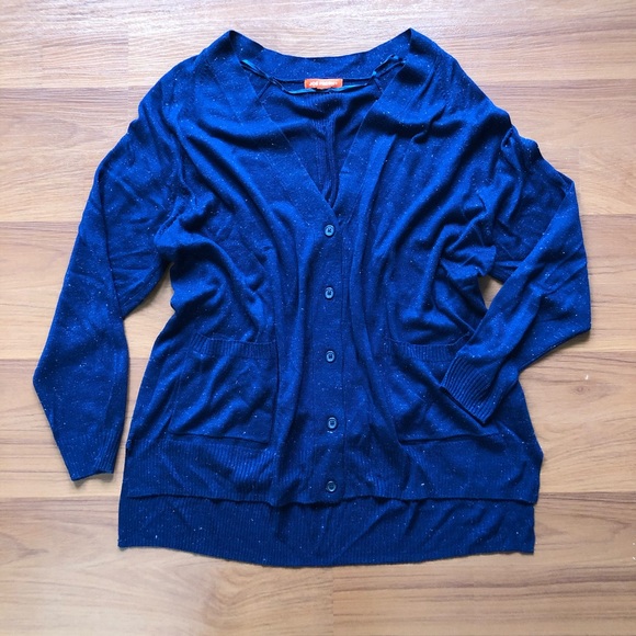 Button Up Cardigan with Silver Thread Details - Picture 4 of 7
